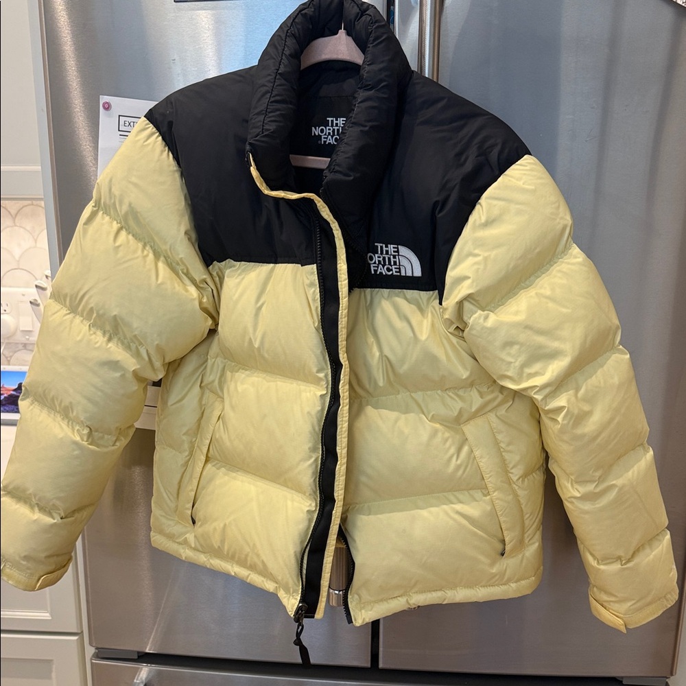 The North Face Women’s Puffer Jacket in Yellow and Black